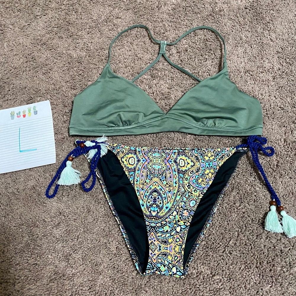 Adorable green paisley swim from Victoria’s Secret